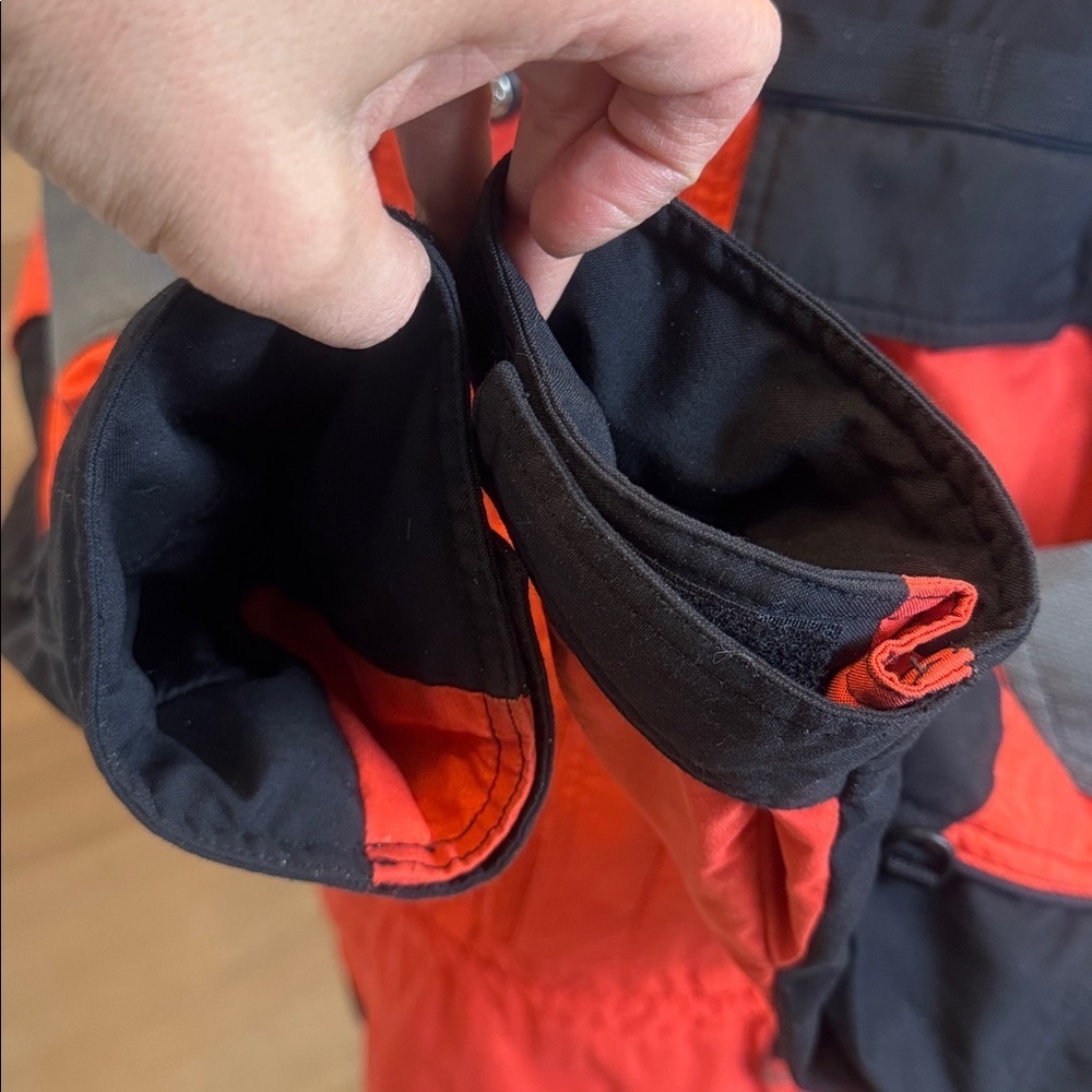 Rare Vintage The North Face Extreme Gear Orange and Black Pull Over Jacket XL - Picture 8 of 10